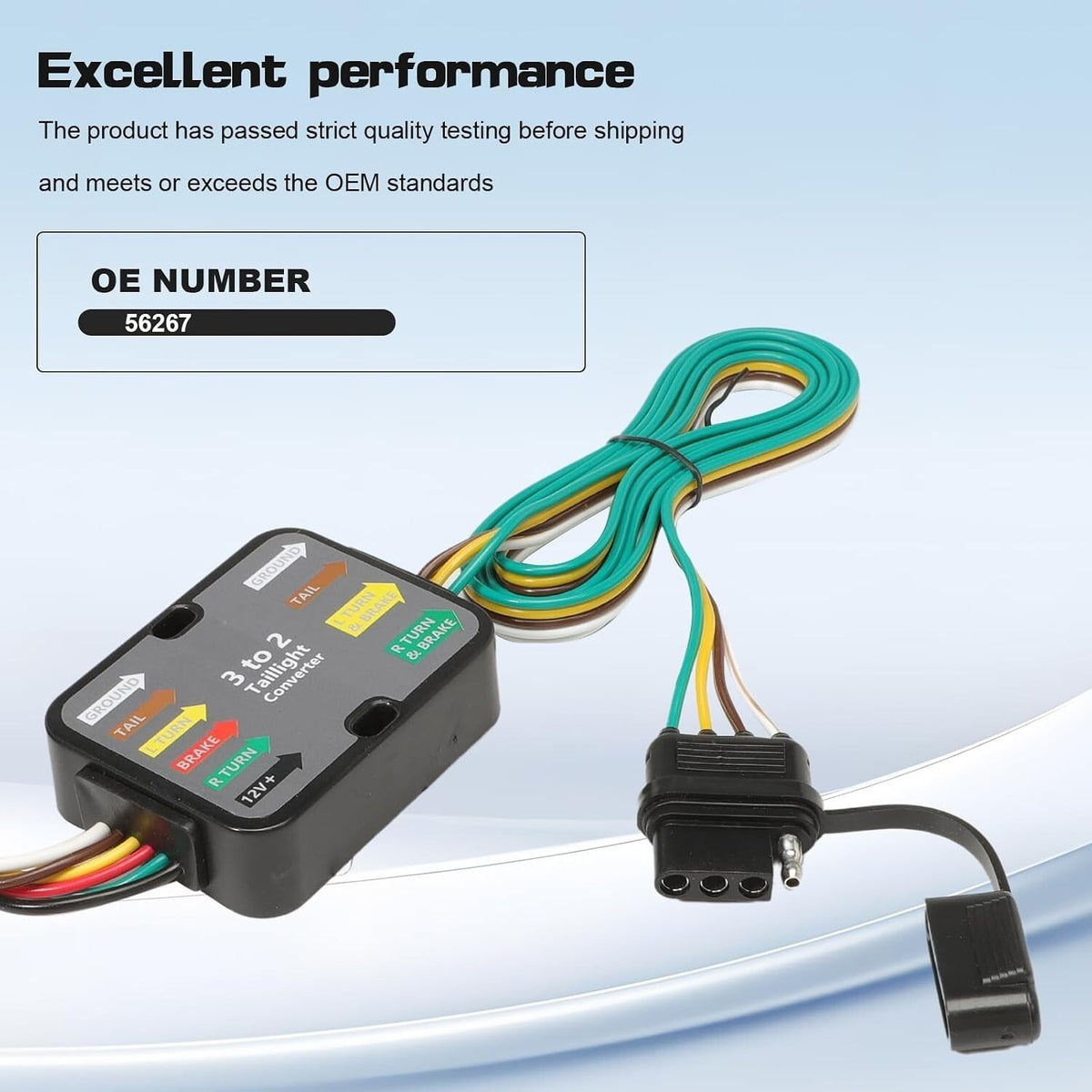 4-Pin Trailer Tow Light Wiring Harness Connector Nissan Murano 2015-2024 56267