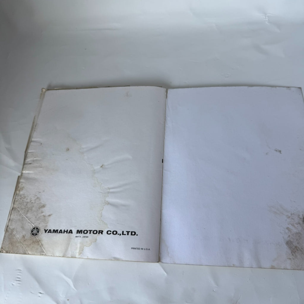 Yamaha Service Manual YT125J LIT-11616-YT-02