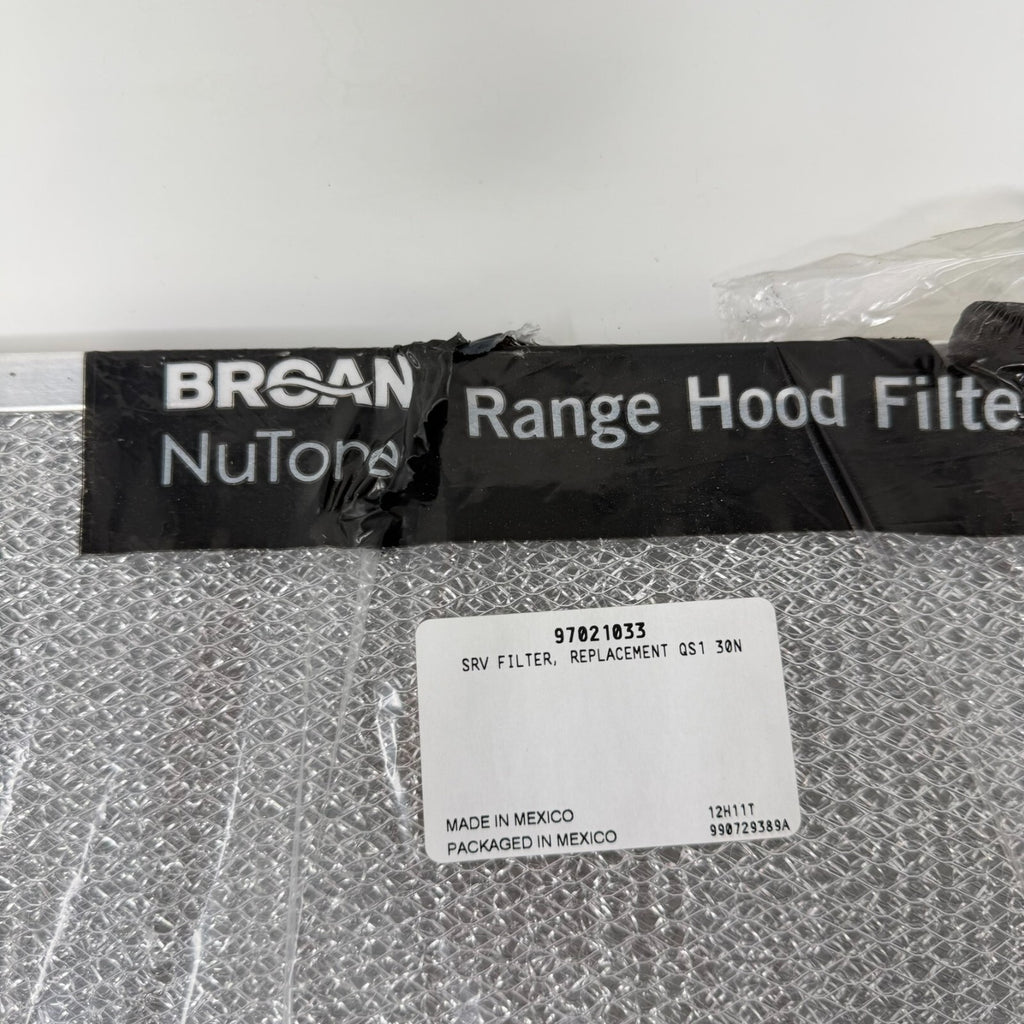 BRAND NEW Broan NuTone Range Hood Filter 97021033 SRV Filter Replacement QS130N