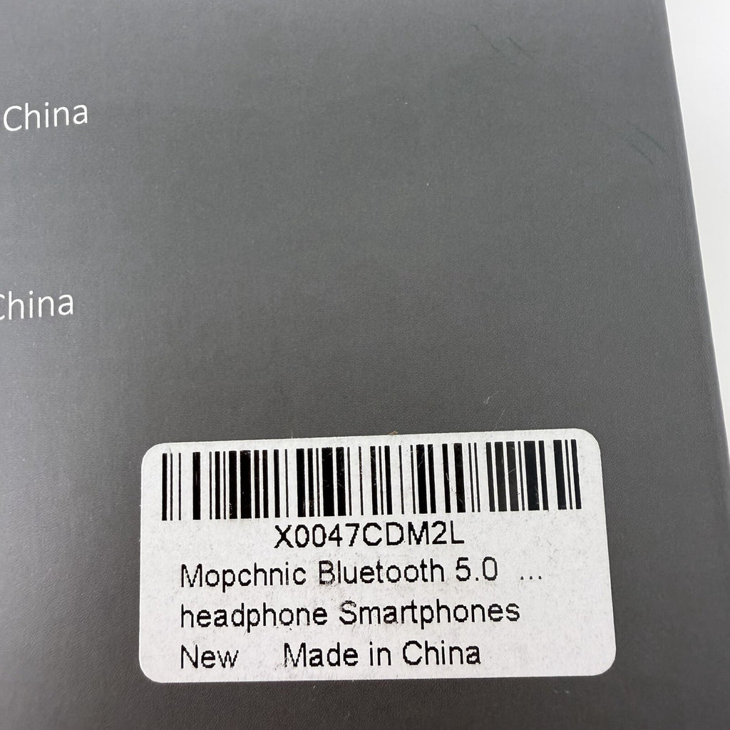 Mopchnic Bluetooth Headset Wireless Headphone w/ AI Noise-Canceling Microphone