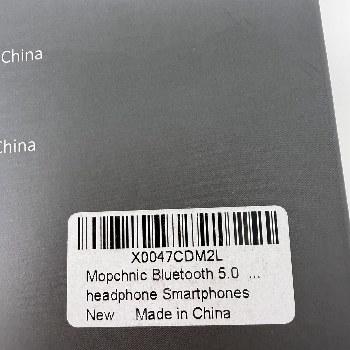Mopchnic Bluetooth Headset Wireless Headphone w/ AI Noise-Canceling Microphone