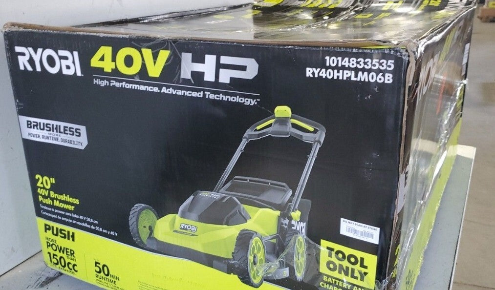 RYOBI 40V HP Brushless 20 in. Cordless Battery  Lawn Mower Tool Only RY40HPLM06B