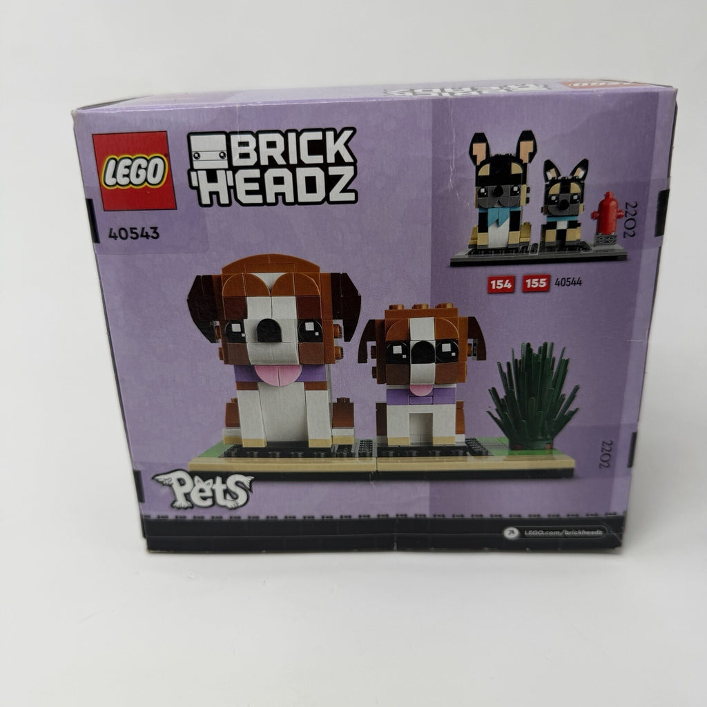 LEGO Brickheadz Pets: Saint Bernard Dog & Puppy Set 40543 New, Sealed