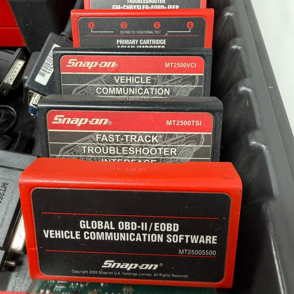 Snap-on MT2500 Super Deluxe Scanner Kit w/ Fast-Track Cartridges Red Brick OBDII
