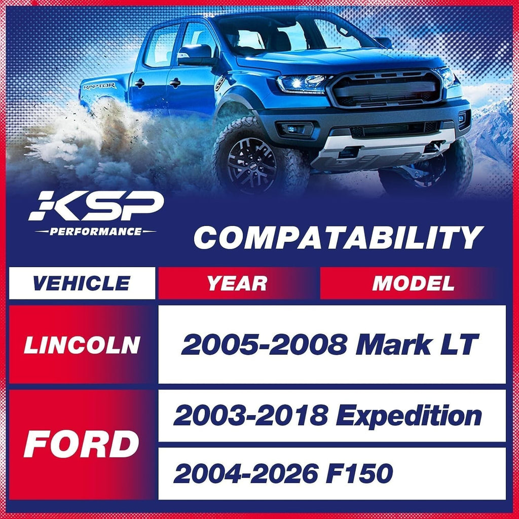 KSP 3" Front Leveling Lift Kit For Ford F150 Expedition 2" Strut Spacer Billet