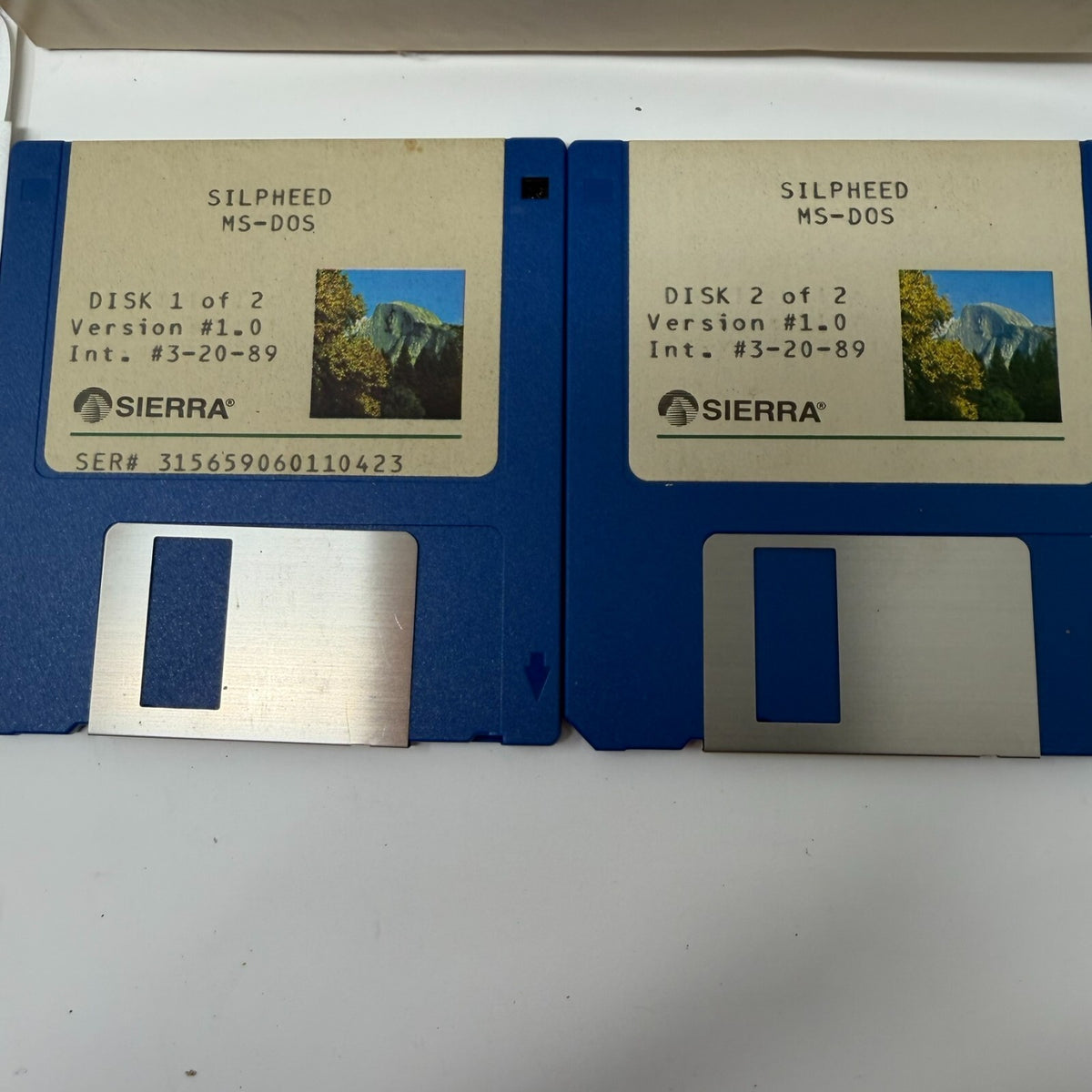 Vintage Silpheed MS-DOS Computer Game Set 1987- Hard & Floppy Disk