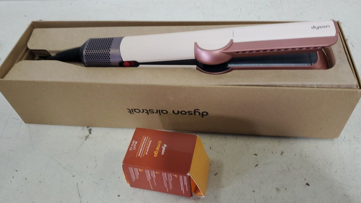 Dyson Airstrait Wet to Dry Hair Straightener Set w OMEGA Hair Oil - Ceramic Pink