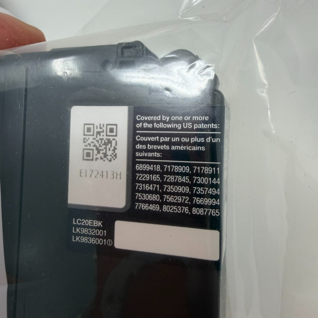GENUINE OEM BROTHER LC20E BK XXL INK Cartridge SEALED Black MFC-J775dw J985 592