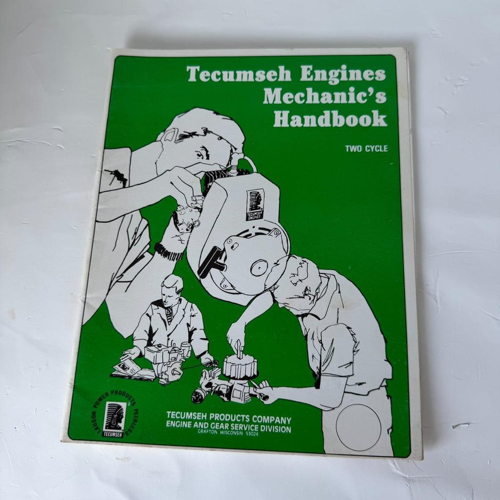 Tecumseh Engines Mechanic's Handbook Two Cycle Vintage Manual Nice Shape